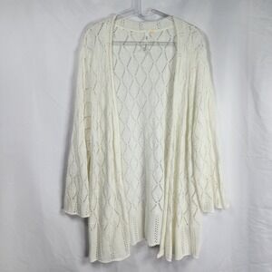 Womens Knit Lightweight Cardigan  Large Summer Minimalist Office Vacation Dainty